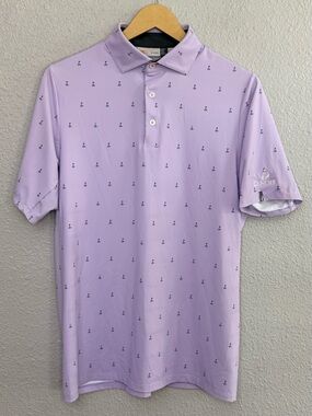 KJUS | Lavender Performance Golf Polo | Size Small